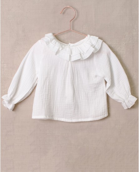 Camisa Bebé Doble Cotone Blanco