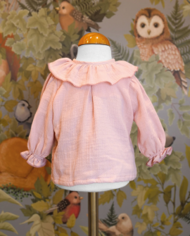 Camisa Infantil unisex - Doble Cotone Rosa