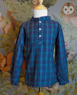 Camisa Niño - Cuadros Marino