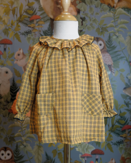 copy of Vestido Infantil Denim Bordado