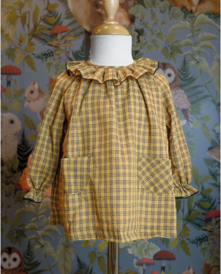 copy of Vestido Infantil Denim Bordado