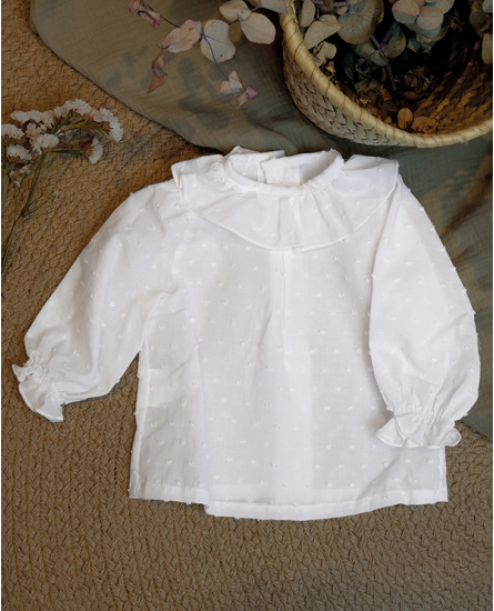 copy of Vestido Infantil Denim Bordado