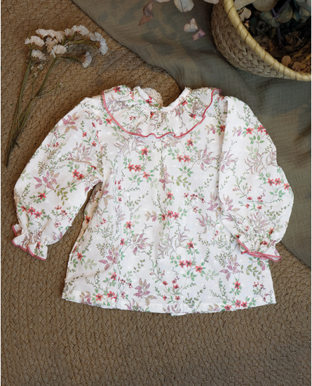 copy of Vestido Infantil Denim Bordado