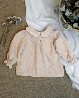 copy of Vestido Infantil Denim Bordado