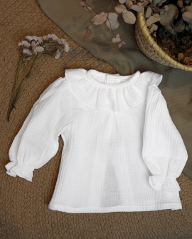 copy of Vestido Infantil Denim Bordado