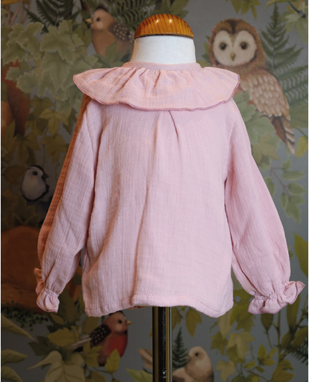 copy of Vestido Infantil Denim Bordado