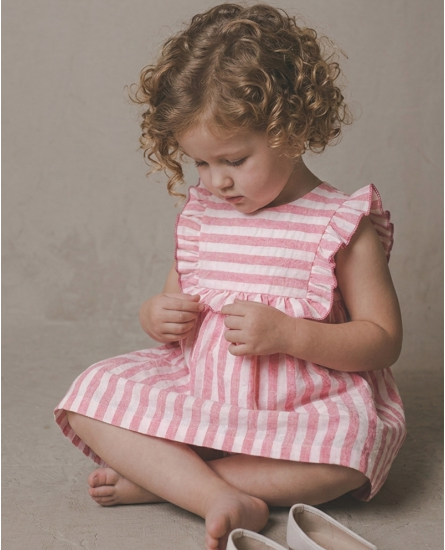 copy of Vestido Infantil Denim Bordado