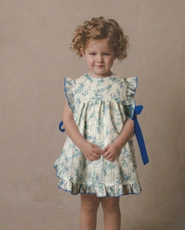 copy of Vestido Infantil Denim Bordado