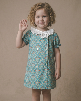 copy of Vestido Infantil Denim Bordado