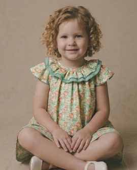 copy of Vestido Infantil Denim Bordado